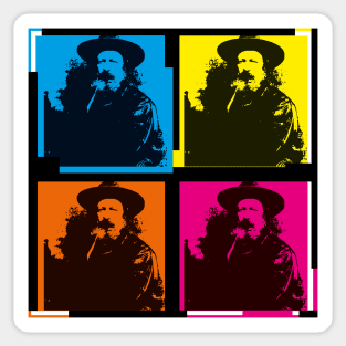 Alfred Lord Tennyson - Poet - colorful, pop art style design Sticker